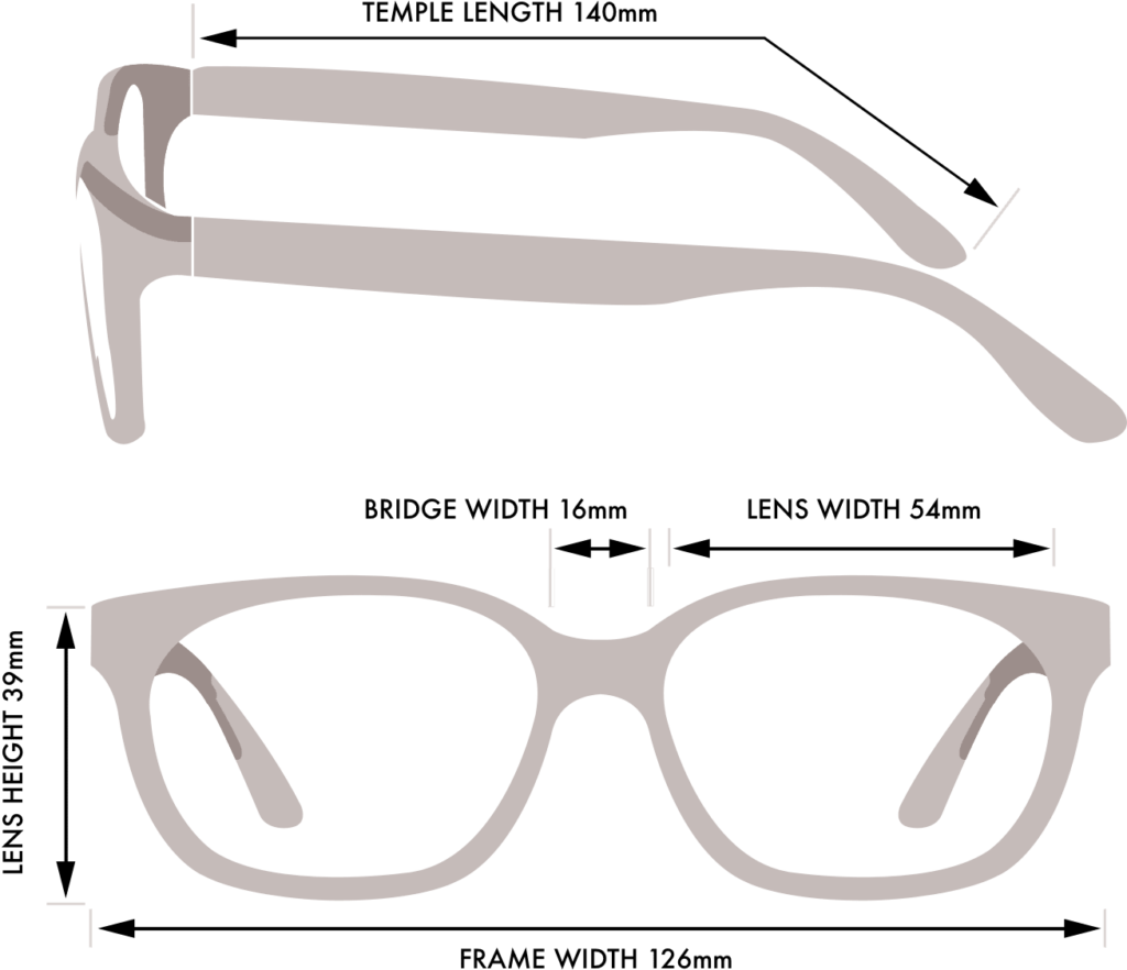 Small Glasses Frame Size