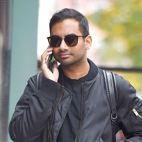 Examples of people with round faces wearing sunglasses