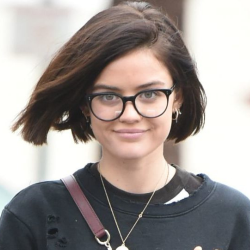 Examples of Triangle Shaped Faces Wearing Glasses
