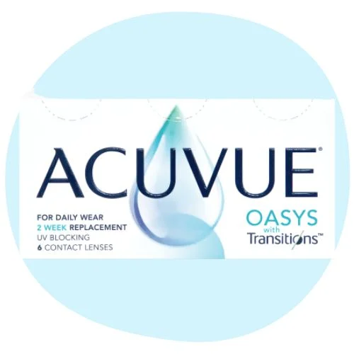 Acuvue Oasys with Transitions contact lenses
