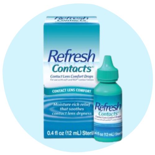 Refresh Contacts eye drops for dry eyes