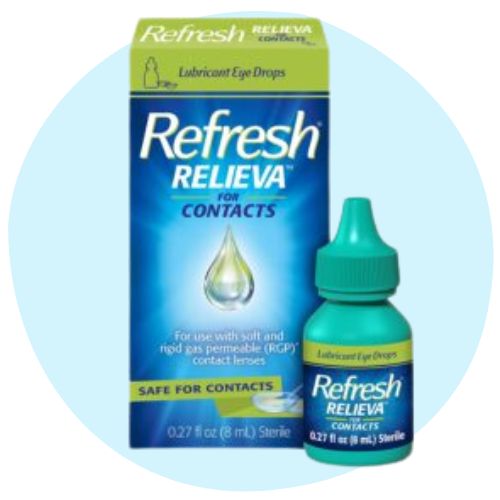 Refresh Relieva contact lens lubricant eye drops
