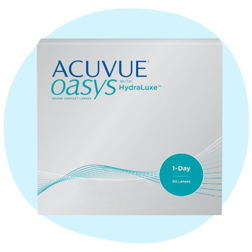 Acuvue Oasys 1-Day with HydraLuxe contact lenses