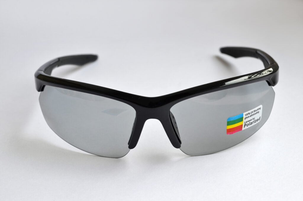 Studio of a pair of transition lens glasses