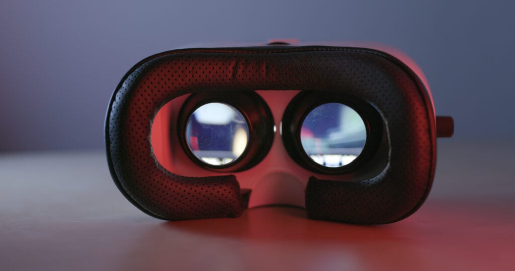 A picture of 3d device as representation of stereoscopic vision