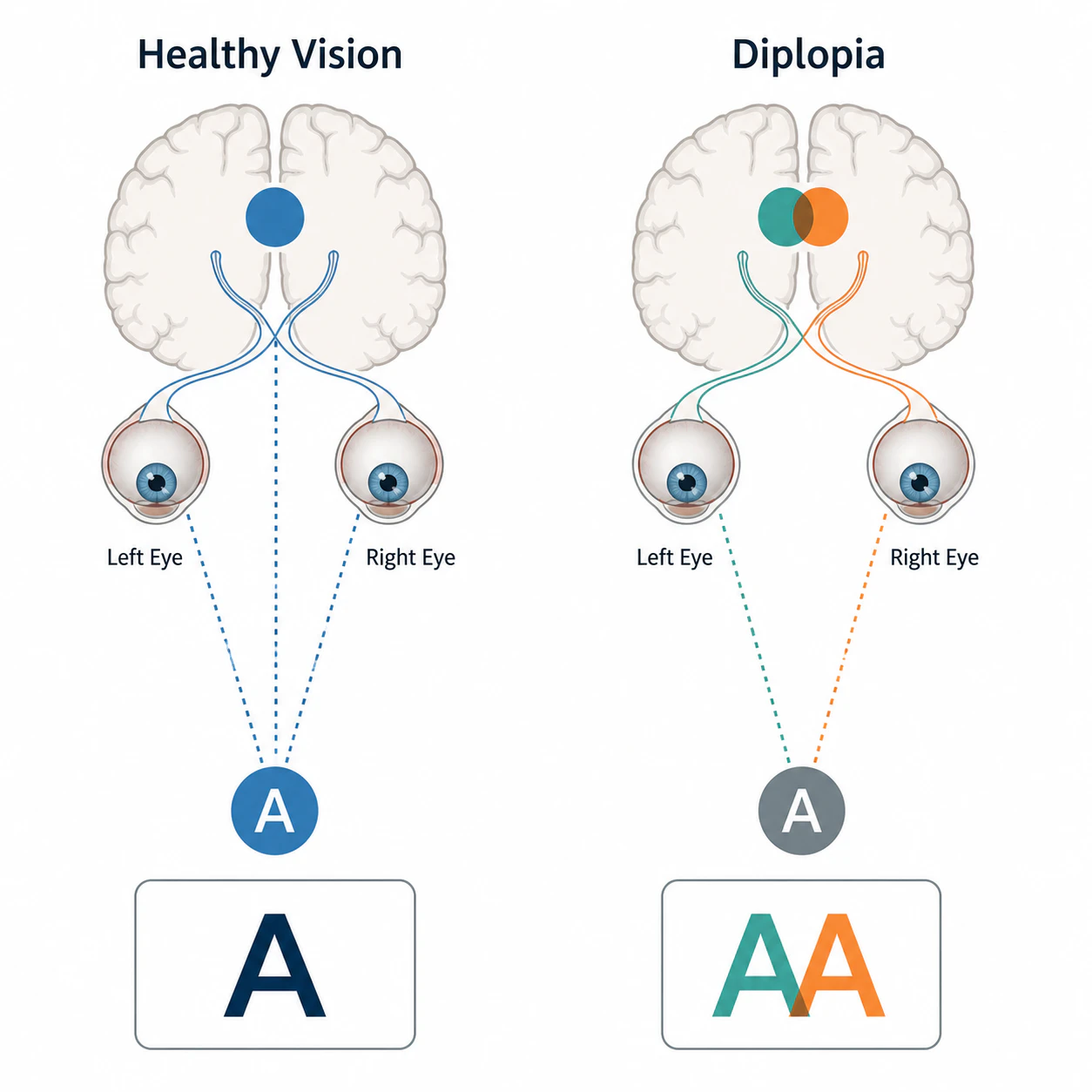 Double vision illustration