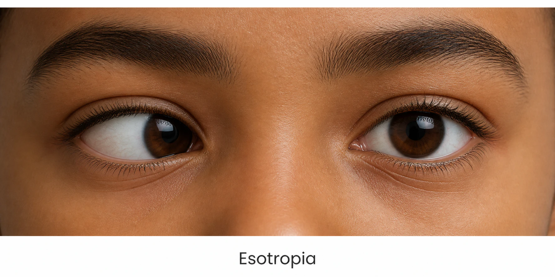 Esotropia illustration