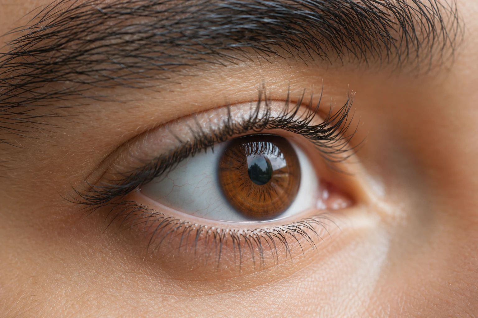 Close-up of a brown eye