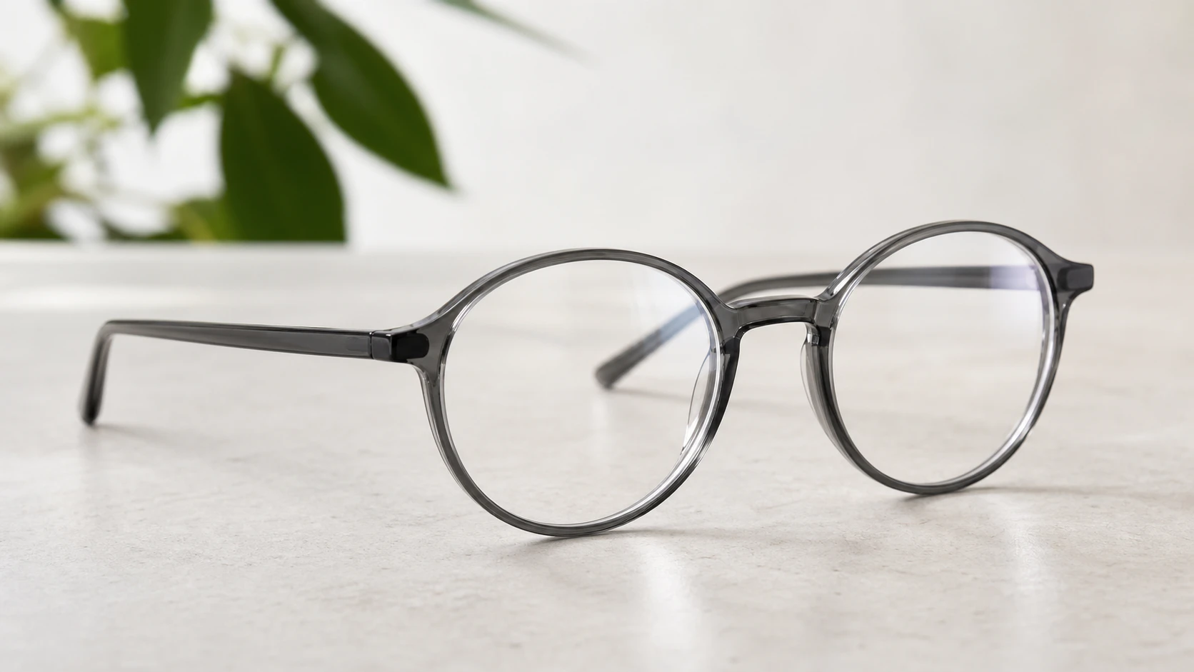 Focused shot of eyeglasses on top of a box