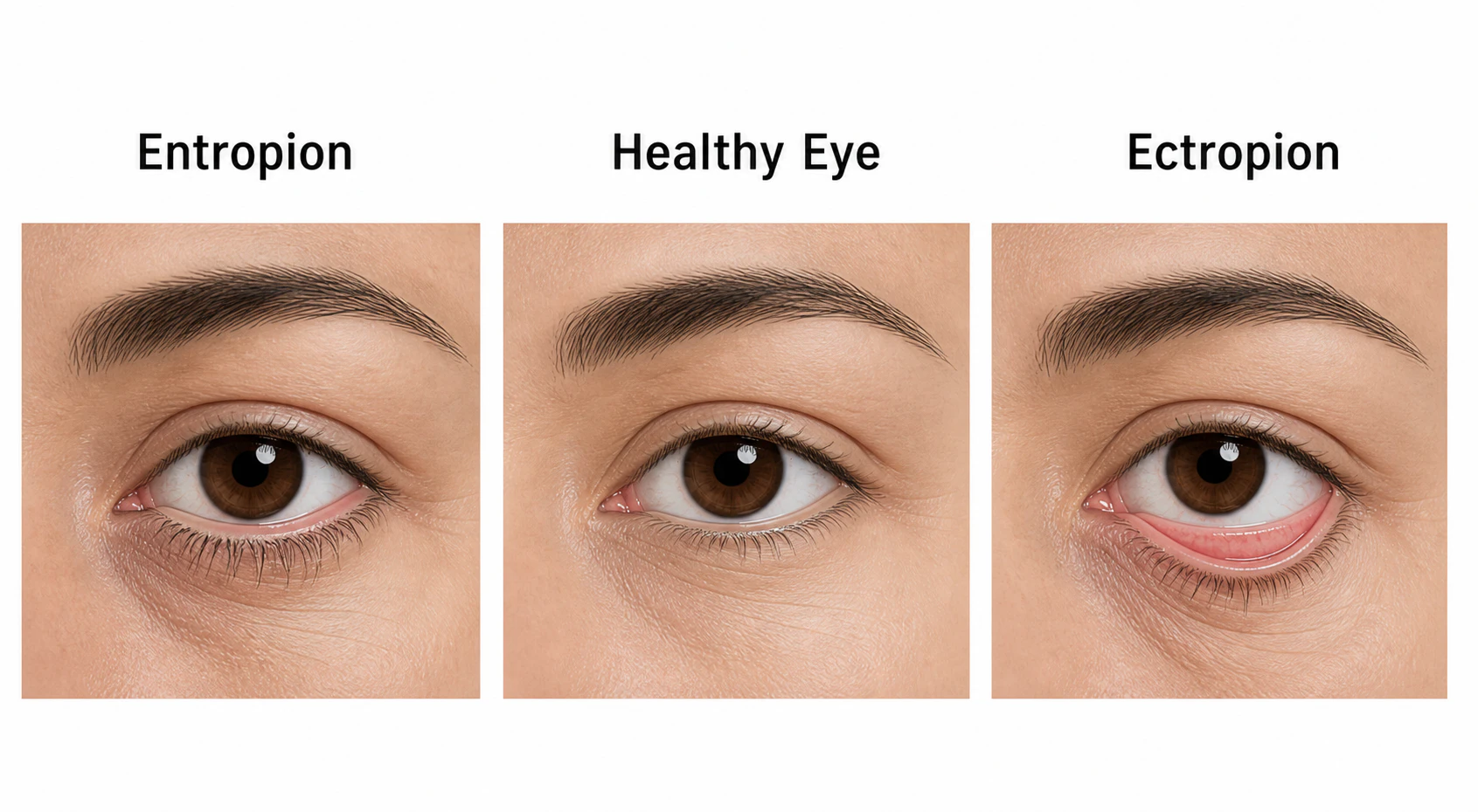 Illustration of Ophthalmic Diseases Entropion and Ectropion of the Eye