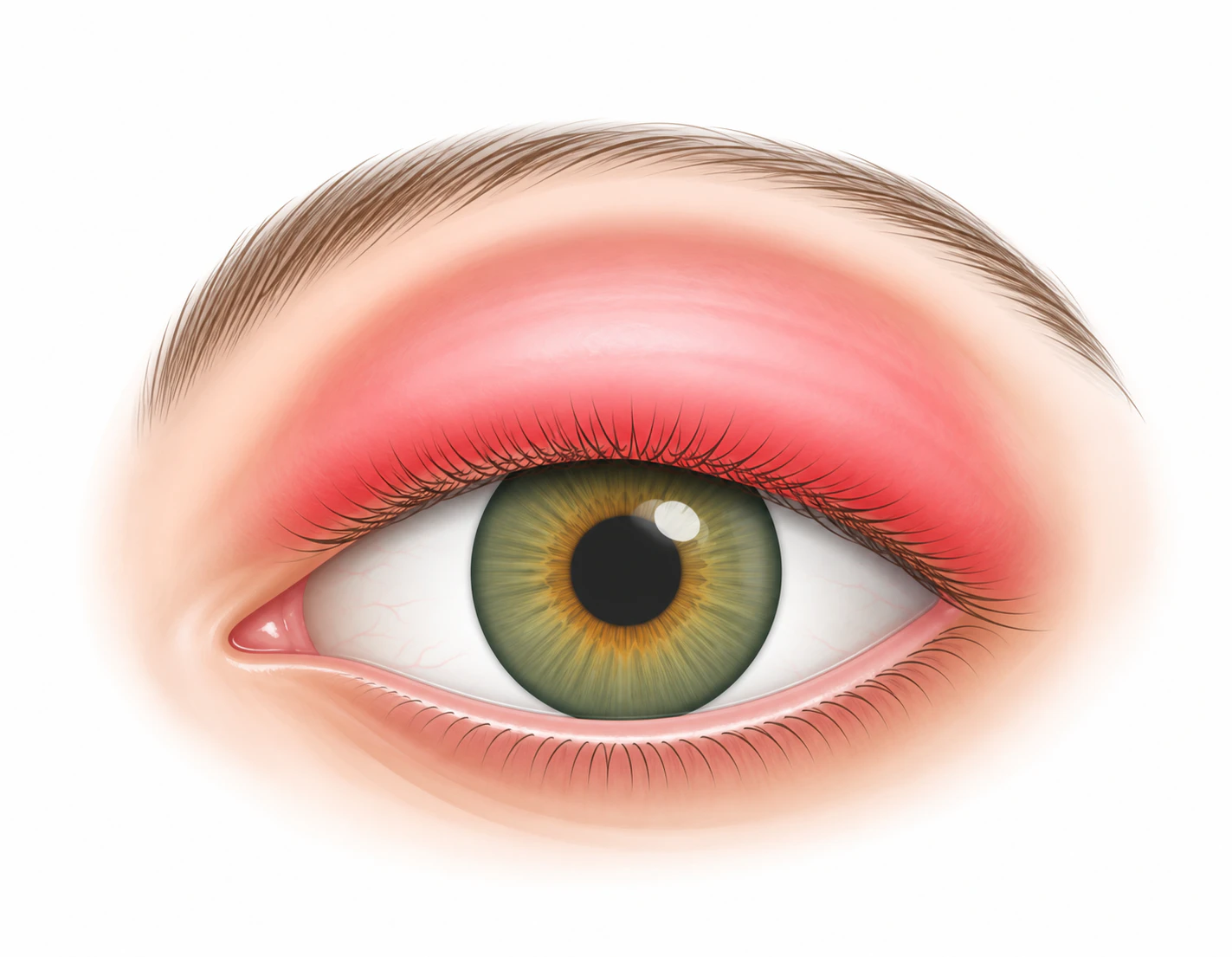Types of eye styes illustration