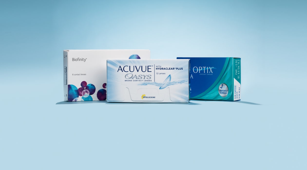 3 boxes of contact lenses